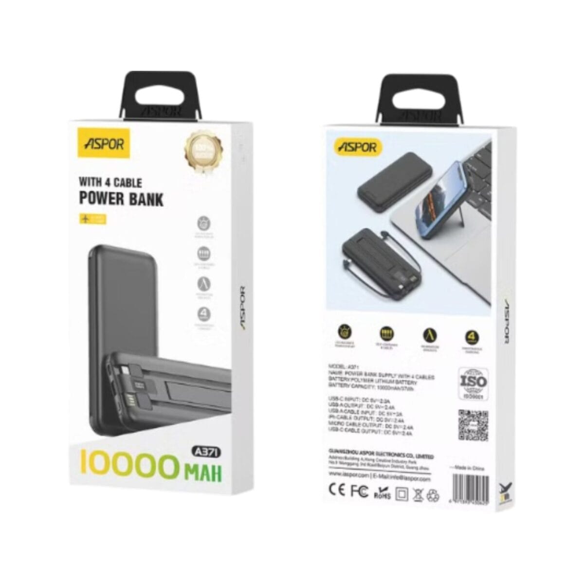 Aspor A371 10000mAH Powerbank - Image 5