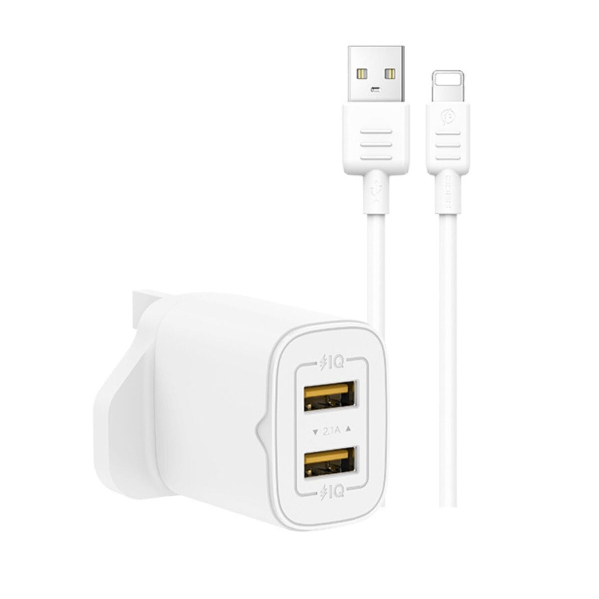 Recci RC53UL 2.1A Travel Charger And Lightning Cable - Image 1