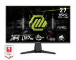 MSI MAG 275QF 27″ Rapid IPS 180Hz WQHD Gaming Monitor