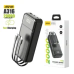 Aspor A316 20000mAh 22.5W Portable Powerbank - Image 6