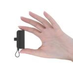 Aspor A331 5000mAh Mini Powerbank Lightning – Black - Image 3