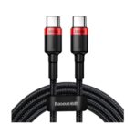 Baseus Cafule nylon cable USB Type C Power Delivery 2.0 100W 20V 5A 2m black (CATKLF-AL91)