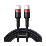Baseus Cafule nylon cable USB Type C Power Delivery 2.0 100W 20V 5A 2m black (CATKLF-AL91)