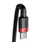 Baseus Cafule nylon cable USB Type C Power Delivery 2.0 100W 20V 5A 2m black (CATKLF-AL91) - Image 2