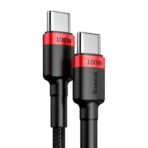 Baseus Cafule nylon cable USB Type C Power Delivery 2.0 100W 20V 5A 2m black (CATKLF-AL91) - Image 4