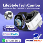 LifeStyle Tech Combo – KW30 Max Smartwatch + 20W USB-C PD + QC3.0 Wireless Charger
