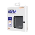 Recci RC39 100W Gan Desktop Charger Black - Image 4