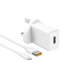 Recci RC61UL Lightning Travel Charger 3pin White - Image 2