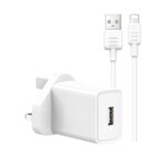 Recci RC61UL Lightning Travel Charger 3pin White