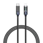 Recci RS16CL PD 27w Crystal Type-C To Lightning 1.2m Cable Blue