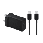 Samsung 65W PD Power Adapter Trio USB-C X 2 Ports USB-A Port and Type-C To C Cable – CN Version