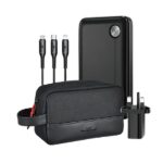 WiWU 4 In 1 Tech Travel Combo Bag/Powerbank/Cable/Charger