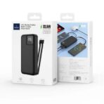 Wiwu JC-22 22.5w 20000mAH LED Display Built In Cable Powerbank Black - Image 4