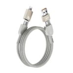Wiwu WI-C051 Raptor 100W 4 In 1 Fast Charging Cable Titanium 1.2m - Image 2