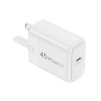 Wiwu Wi-U035 Ark 45w PD Fast Charger 3pin White - Image 4