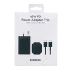 Samsung 65W PD Power Adapter Trio USB-C X 2 Ports USB-A Port and Type-C To C Cable – CN Version - Image 5
