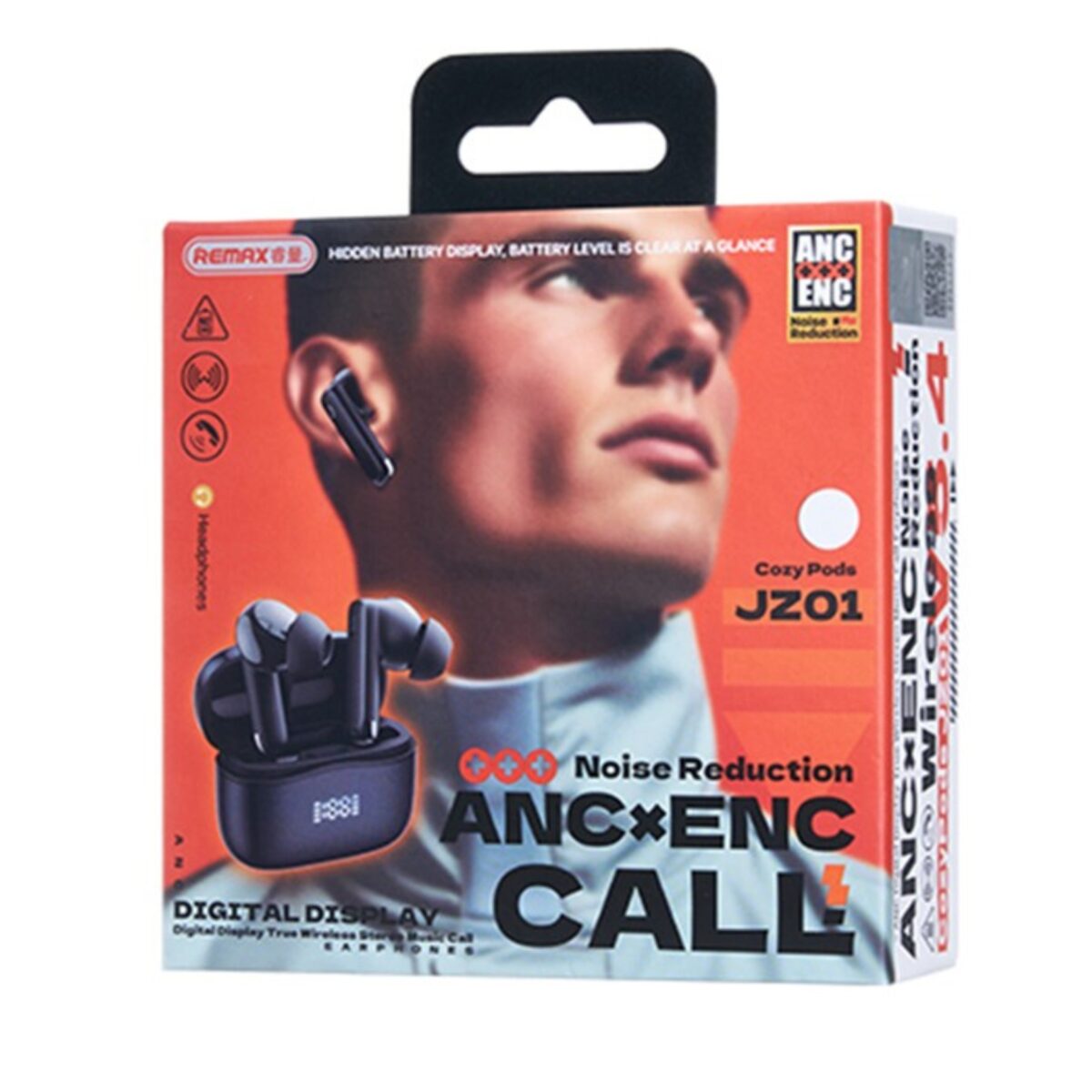 Remax CozyPods JZ01 ANC / ENC Wireless Earbuds – Dual Noise Canceling, Deep Bass, Long Battery Life - Image 3