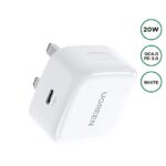 UGREEN 20W Type-C GaN Fast Charging Adapter UK (White)- CD137 – 60451 – 1 Year Warranty